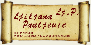 Ljiljana Pauljević vizit kartica